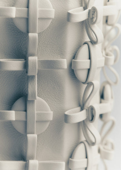 Button Bow Box - Porcelaine