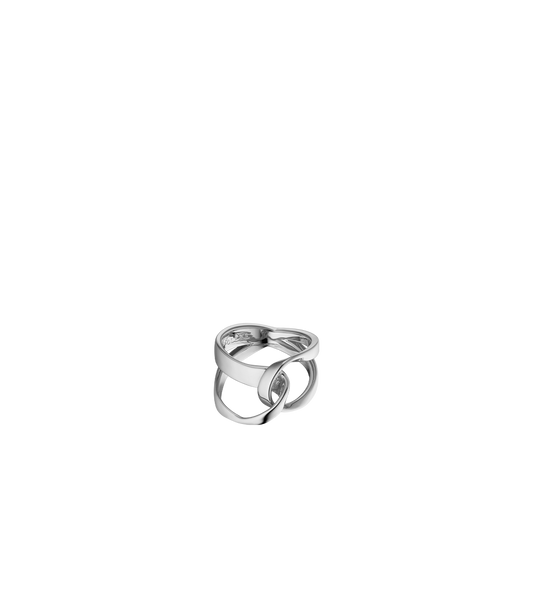 Bague Éole - Argentée en laiton rhodié