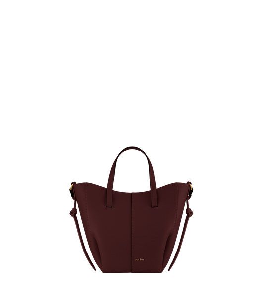 Cyme Tote Nano - Cerise Noire Grainé
